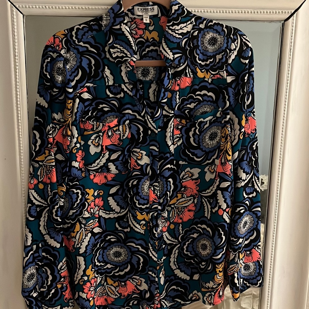 Express Portofino Shirt - Slim Fit Size Medium